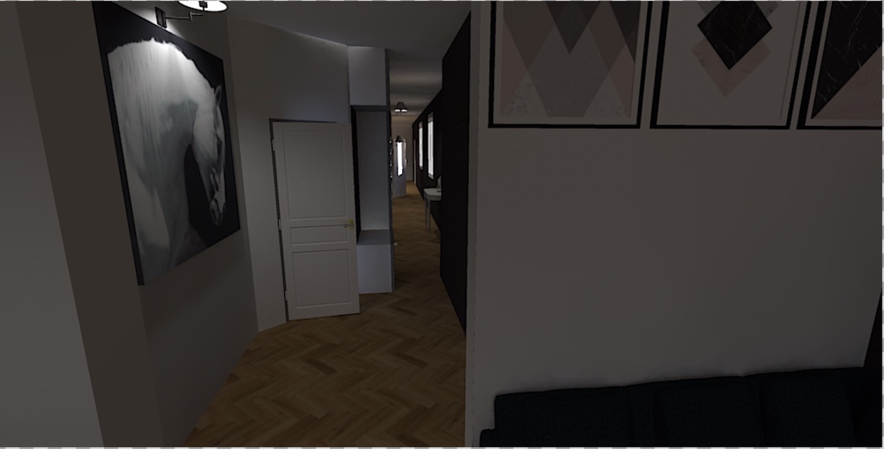 Projet Marguerite — couloir et circulation